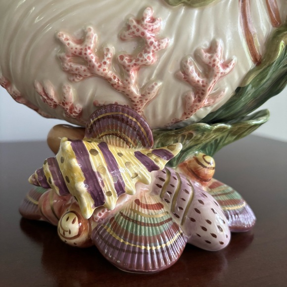 Vintage Fitz & Floyd Oceana Large Pitcher Conch Sea Shell 1998 Retired Unique! - Picture 3 of 14